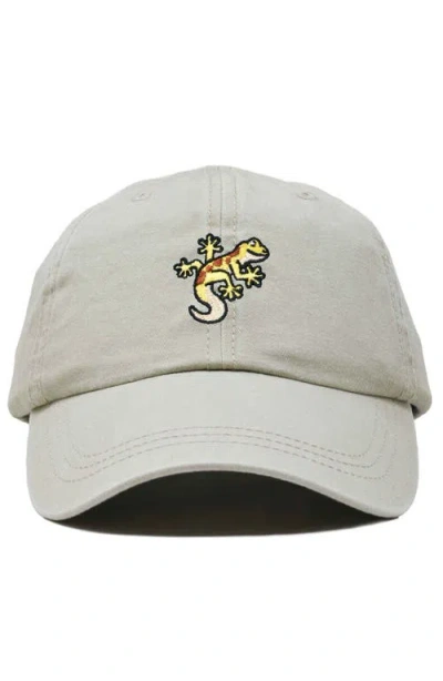 Dalix Gecko Embroidered Casual Cap In Neutral