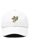 Dalix Gecko Embroidered Casual Cap In White