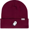Dalix Ghost Beanie In Maroon