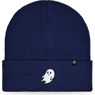 Dalix Ghost Beanie In Navy Blue