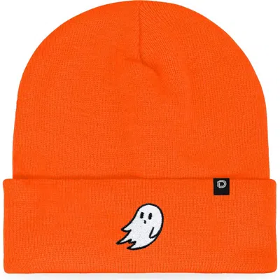 Dalix Ghost Beanie In Neon Orange