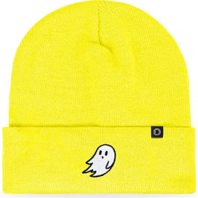Dalix Ghost Beanie In Neon Yellow