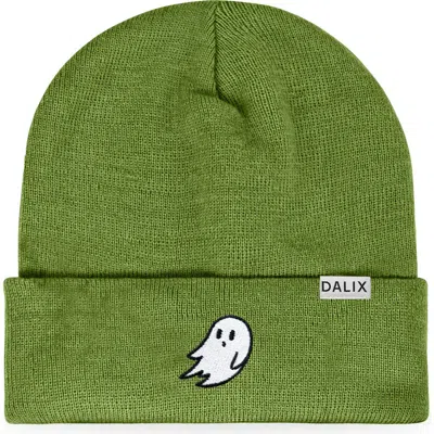 Dalix Ghost Beanie In Olive