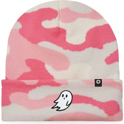 Dalix Ghost Beanie In Pink Camo