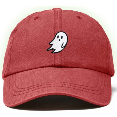 Dalix Ghost Dad Hat In Washed Red