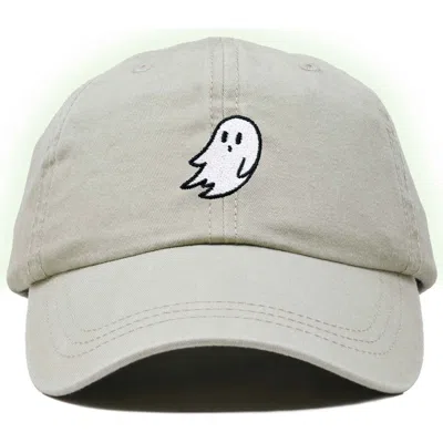 Dalix Ghost Dad Hat In Washed Stone White