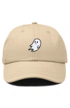 Dalix Ghost Embroidered Low Crown Cap In Neutral