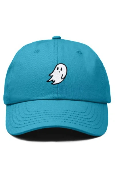 Dalix Ghost Embroidered Low Crown Cap In Blue