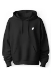 Dalix Ghost Fleece Hoodie In Black