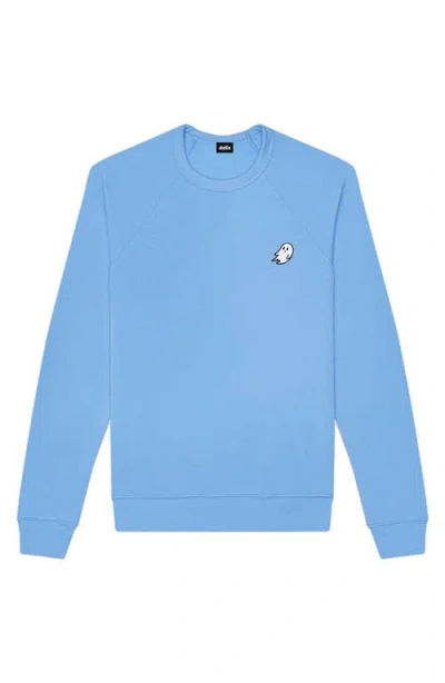 Dalix Ghost Fleece Sweatshirt In Carolina Blue
