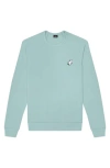 Dalix Ghost Fleece Sweatshirt In Heather Blue Lagoon