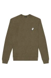 Dalix Ghost Fleece Sweatshirt In Heather Olive