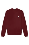 Dalix Ghost Fleece Sweatshirt In Maroon