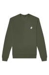 Dalix Ghost Fleece Sweatshirt In Military Green