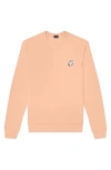 Dalix Ghost Fleece Sweatshirt In Peach