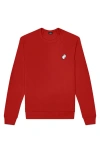 Dalix Ghost Fleece Sweatshirt In Red