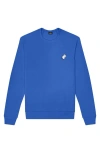 Dalix Ghost Fleece Sweatshirt In True Royal