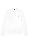Dalix Ghost Fleece Sweatshirt In White