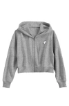 Dalix Ghost Fleece Zip Hoodie In Athletic Heather