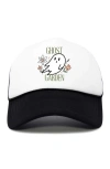 Dalix Ghost Garden Snapback Trucker Hat In Black