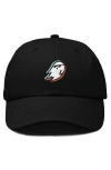 Dalix Ghost Life Embroidered Casual Cap In Black