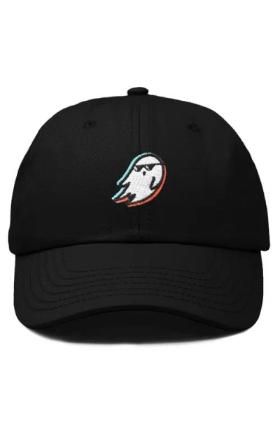 Dalix Ghost Life Embroidered Casual Cap In Black