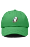 Dalix Ghost Life Embroidered Casual Cap In Kelly Green