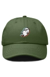 Dalix Ghost Life Embroidered Casual Cap In Olive