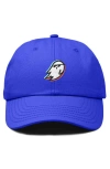 Dalix Ghost Life Embroidered Casual Cap In Royal Blue