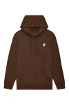 Dalix Ghost Midweight All Day Hoodie In Brown