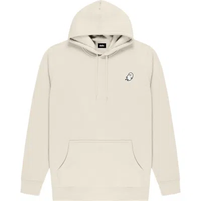 Dalix Ghost Midweight Fleece Classic Hooded Sweatshirt In Neutral