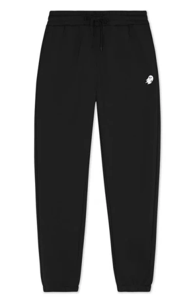 Dalix Ghost Midweight Fleece Regular Fit Track Pants In Black