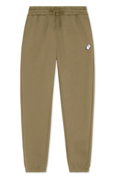 Dalix Ghost Midweight Fleece Regular Fit Track Pants In Green