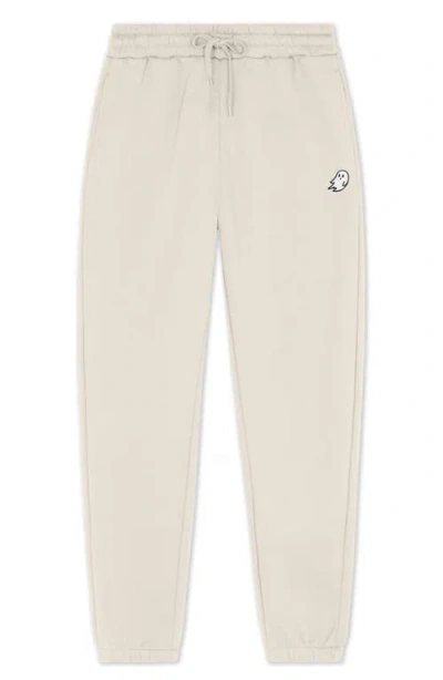 Dalix Ghost Midweight Fleece Regular Fit Track Pants In Neutral
