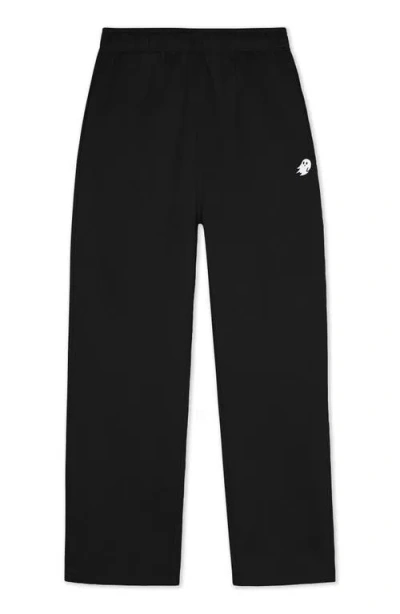 Dalix Ghost Midweight Fleece Relaxed Track Pants In Black