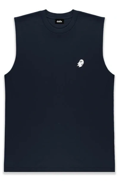 Dalix Ghost Midweight Jersey Tank In Blue
