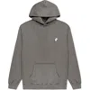 Dalix Ghost Relaxed Midweight Faded Fleece Hoodie In Gray