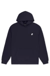 Dalix Ghost Relaxed Midweight Fleece Pullover Hoodie In Blue