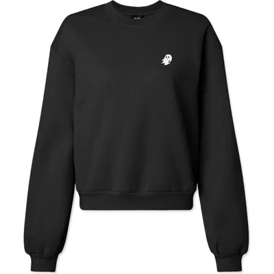 Dalix Ghost Relaxed Sweatshirt In Black