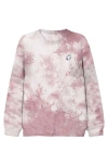 Dalix Ghost Tie Dye Sweatshirt In Tie Dye Pink