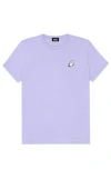 Dalix Ghost Womens Relaxed Tee In Dark Lavender