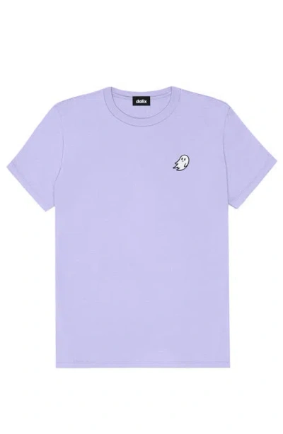 Dalix Ghost Womens Relaxed Tee In Dark Lavender