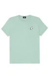 Dalix Ghost Womens Relaxed Tee In Dusty Blue