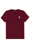 Dalix Ghost Womens Relaxed Tee In Maroon