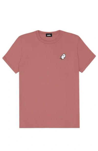 Dalix Ghost Womens Relaxed Tee In Mauve