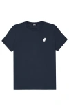 Dalix Ghost Womens Relaxed Tee In Navy Blue