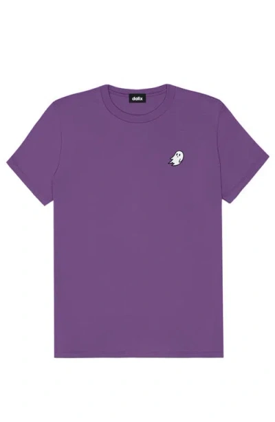 Dalix Ghost Womens Relaxed Tee In Purple
