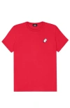 Dalix Ghost Womens Relaxed Tee In Red