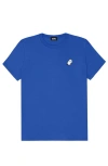 Dalix Ghost Womens Relaxed Tee In Royal Blue