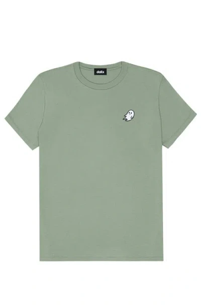Dalix Ghost Womens Relaxed Tee In Sage